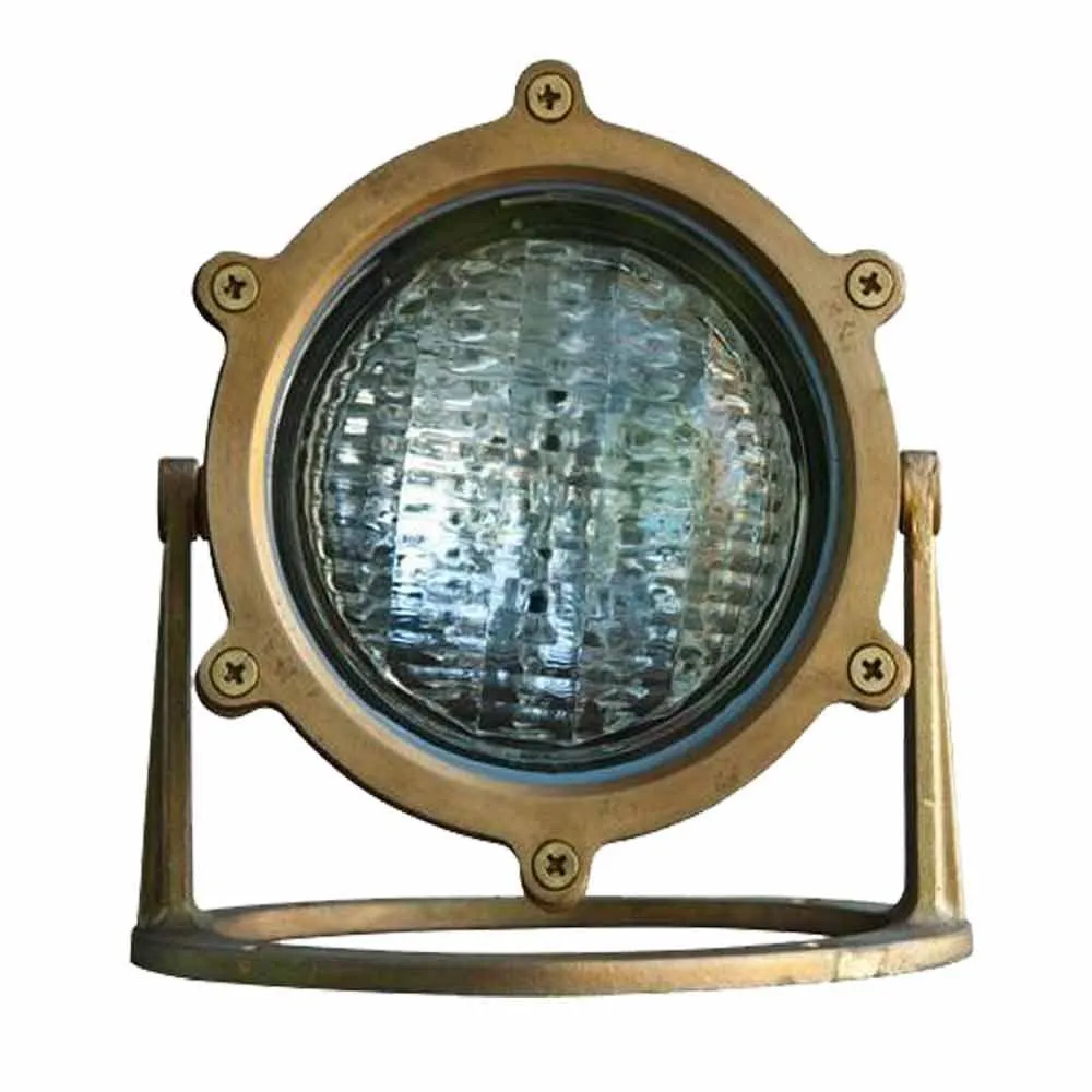 12V LED Landscape Flood/Underwater Accent Light Natural Brass