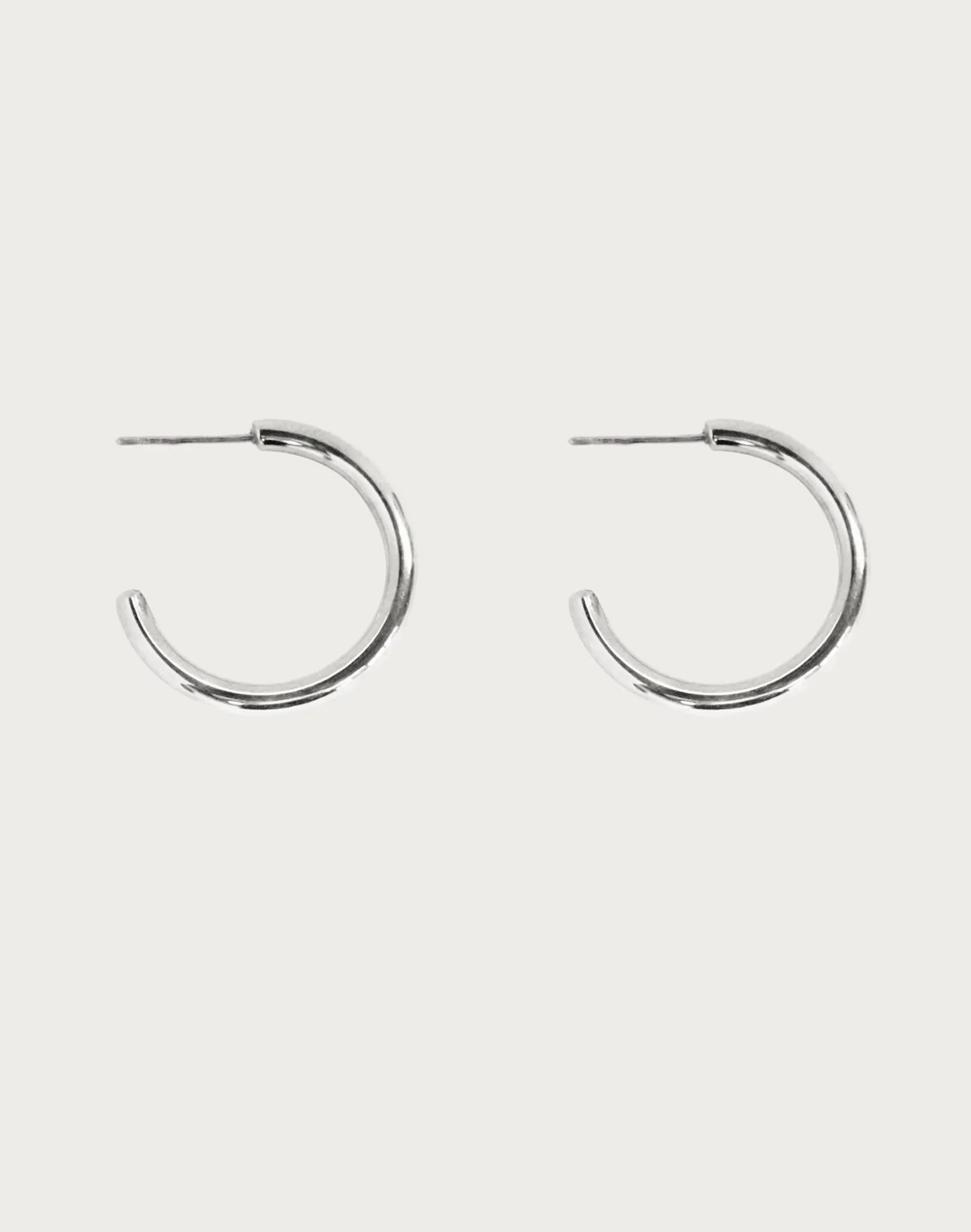 20mm Endless Hoop Earrings in Silver