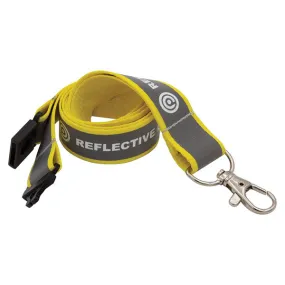 20mm Reflective Flat Polyester Lanyard