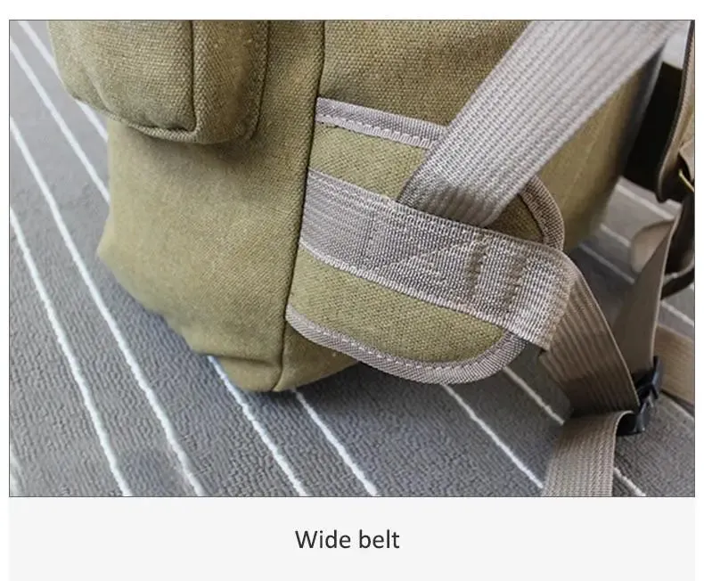 60L Large Tactical Canvas Backpack