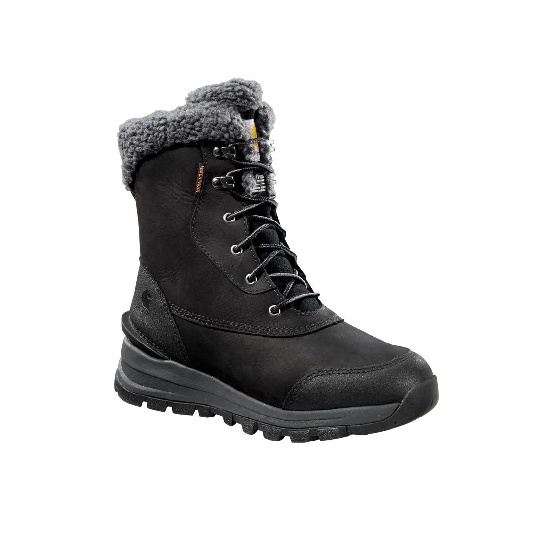 8" Women's Pellston Waterproof Insulated Winter Soft Toe Boot Black