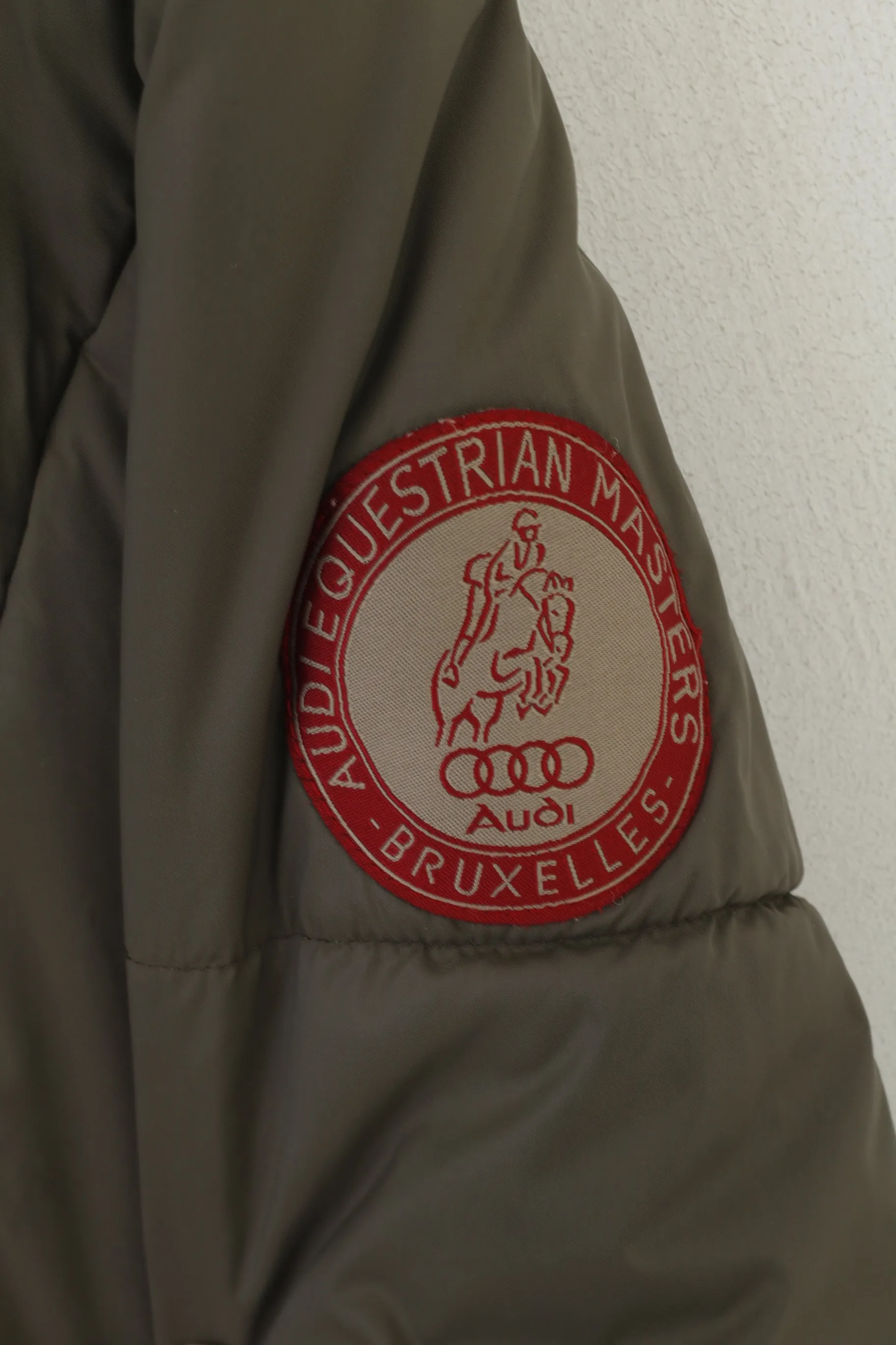 Audi Equestrian Masters Women M Jacket Khaki Padded Nylon Waterproof