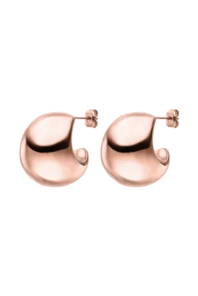 Avenue Chunky Hoops 14 K Rose Gold Plated