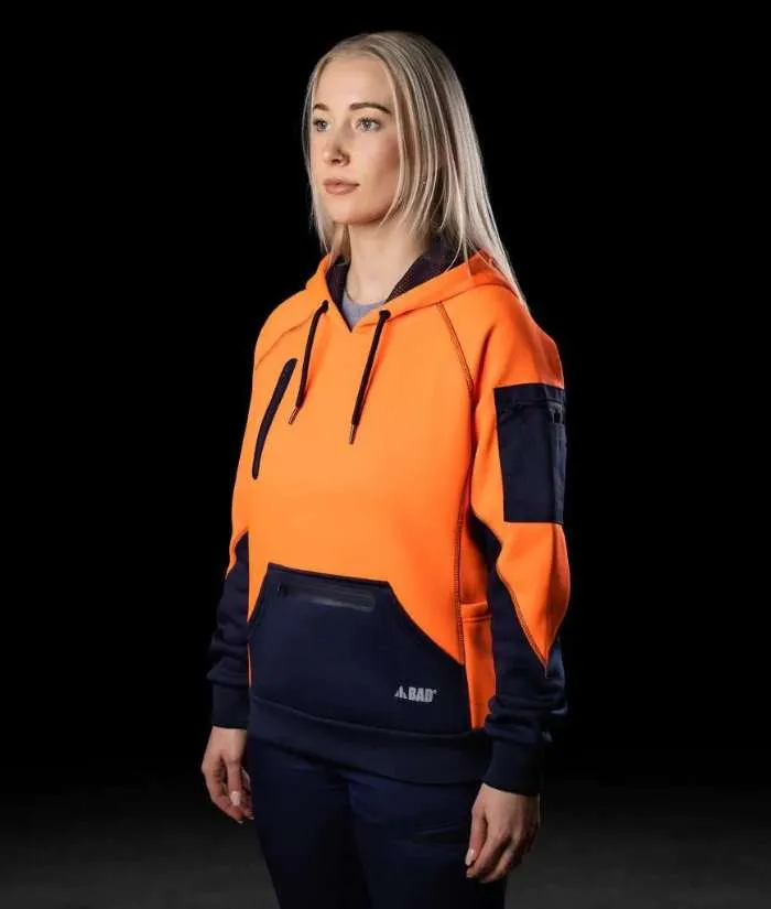 Bad Women's Waterproof Rain Defend Hi Vis Hoodie