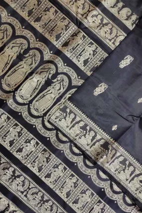 Black Baluchari Handloom Pure Silk Saree