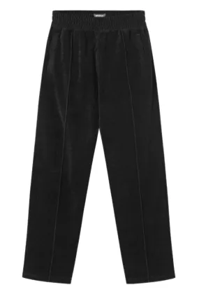 Black Terry Cropped Pants