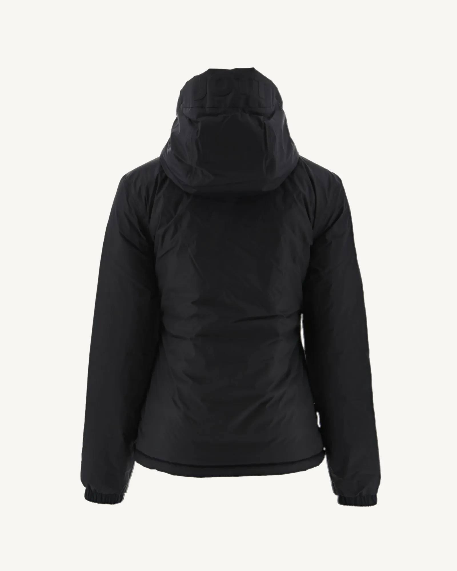 Black Vienne reversible hooded puffer jacket