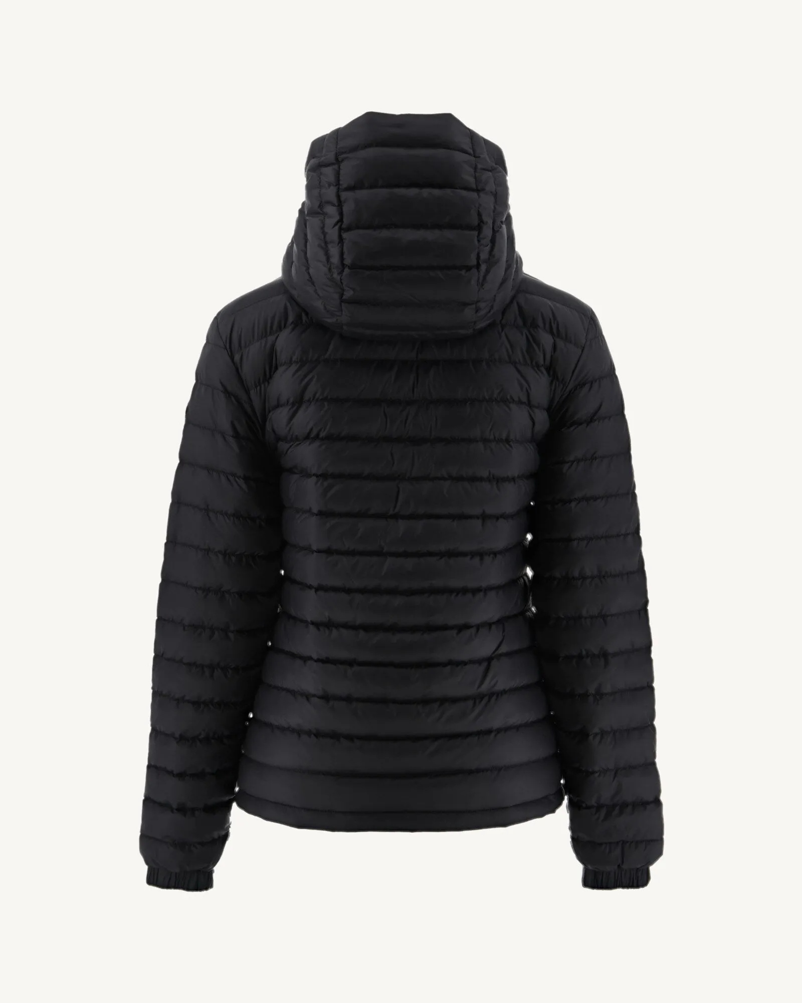 Black Vienne reversible hooded puffer jacket