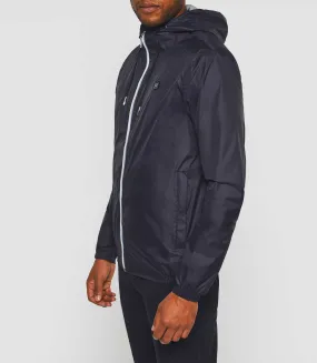 Blouson à capuche réversible marine et gris "Ryan"