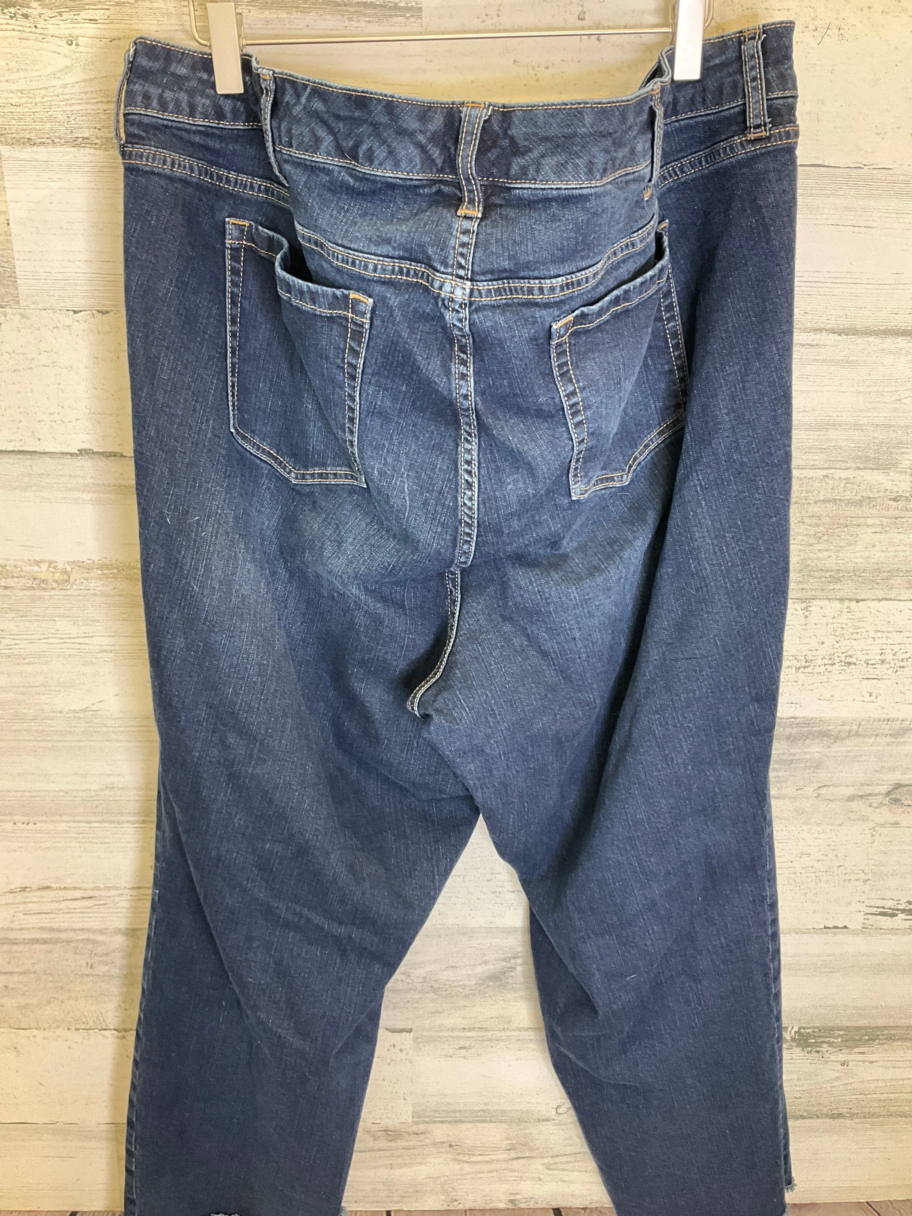 Blue Denim Pants Cropped Torrid, Size 24