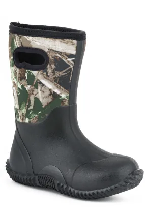 Boy's Roper Camo Neoprene Barn Boot