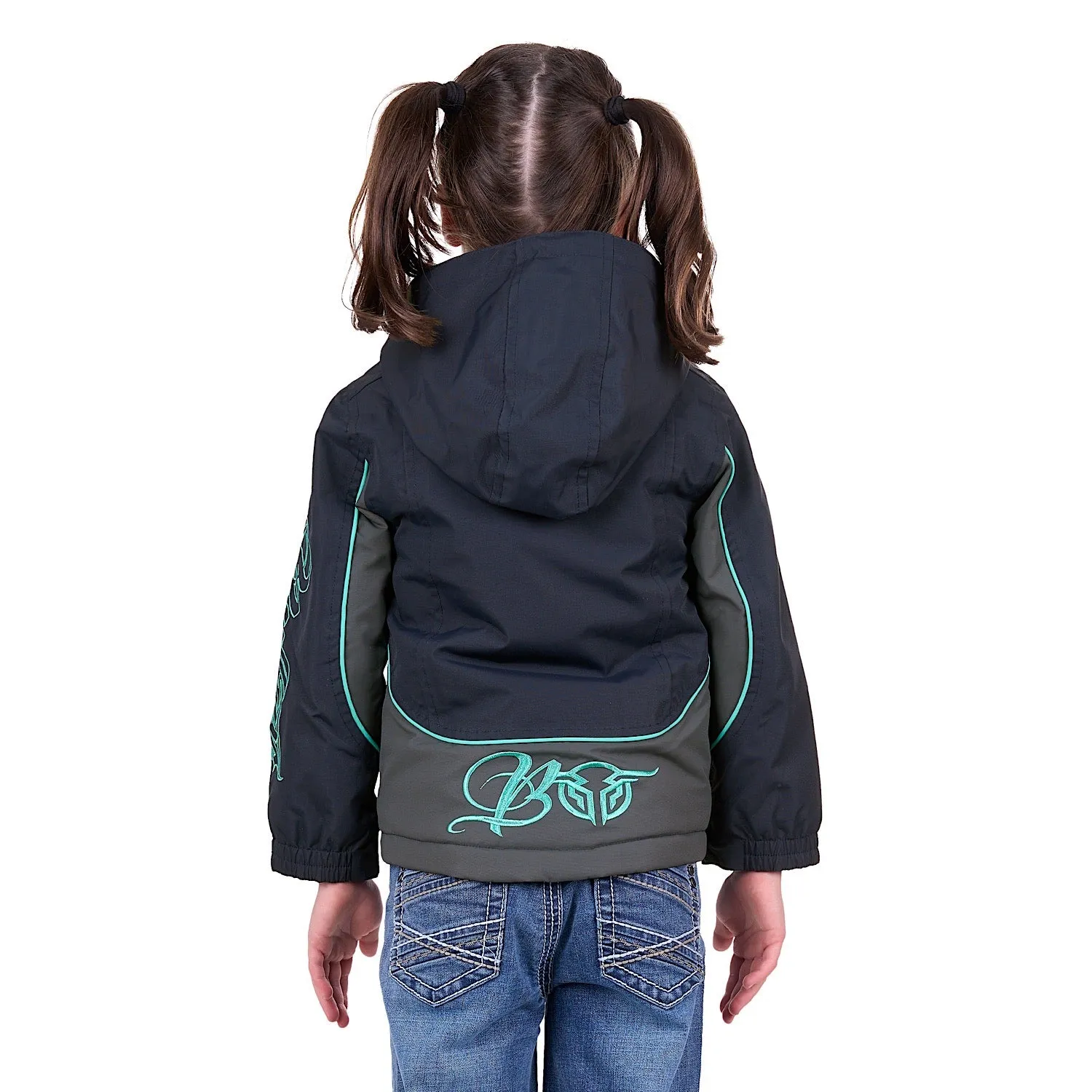 Bullzye Girls Carla Jacket Dark Navy/Turquoise