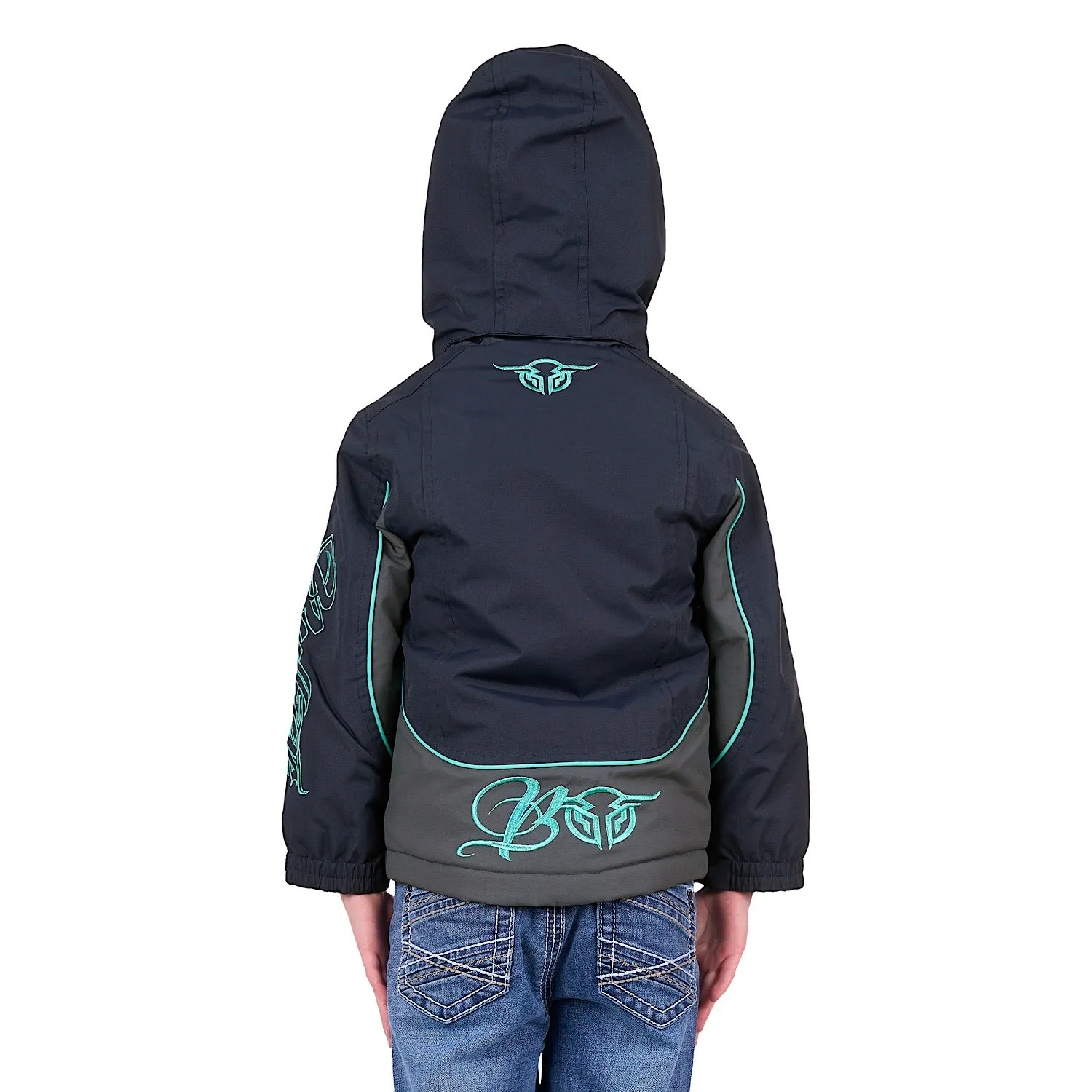 Bullzye Girls Carla Jacket Dark Navy/Turquoise