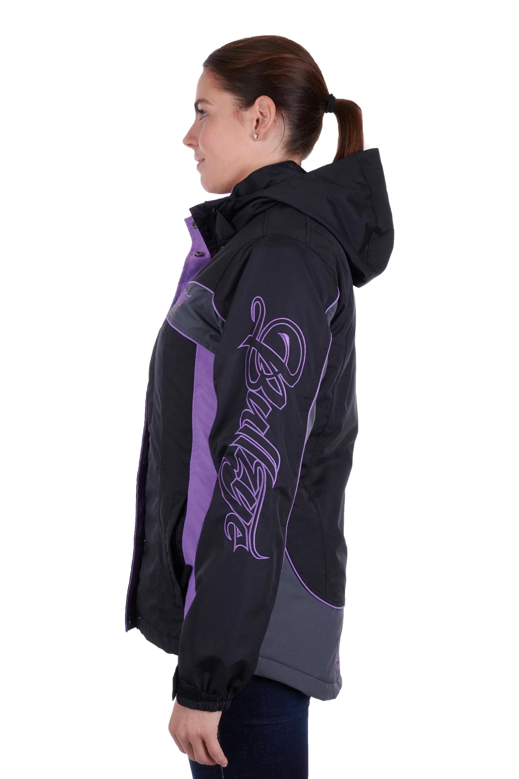 Bullzye Ladies Carla Jacket - Black/Purple - B3W2709057