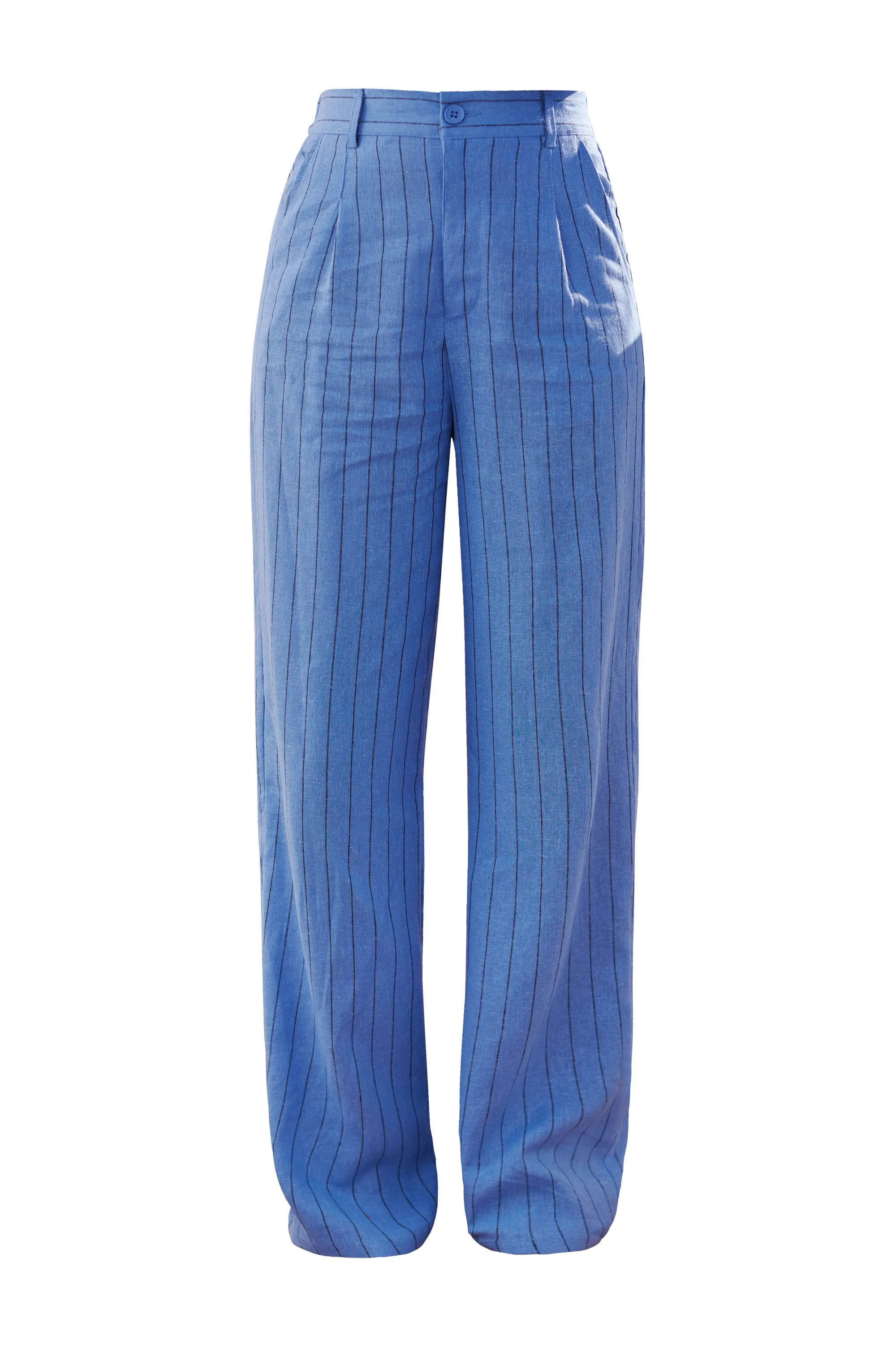 Carina Blue Striped Pants