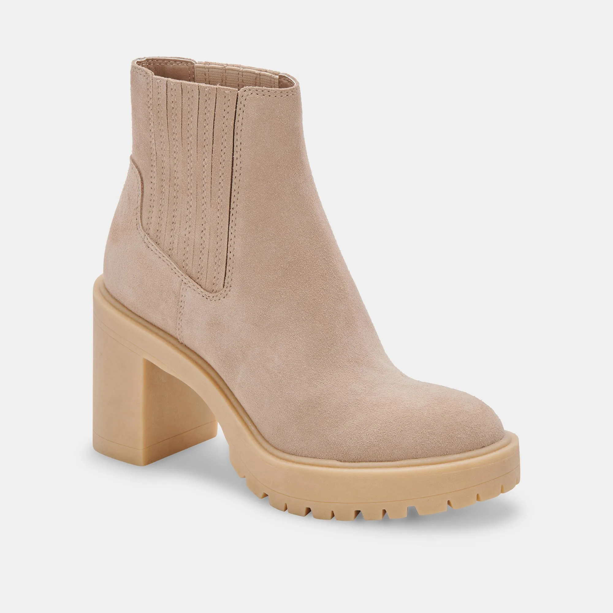 CASTER H2O WIDE BOOTIES DUNE SUEDE - re:vita