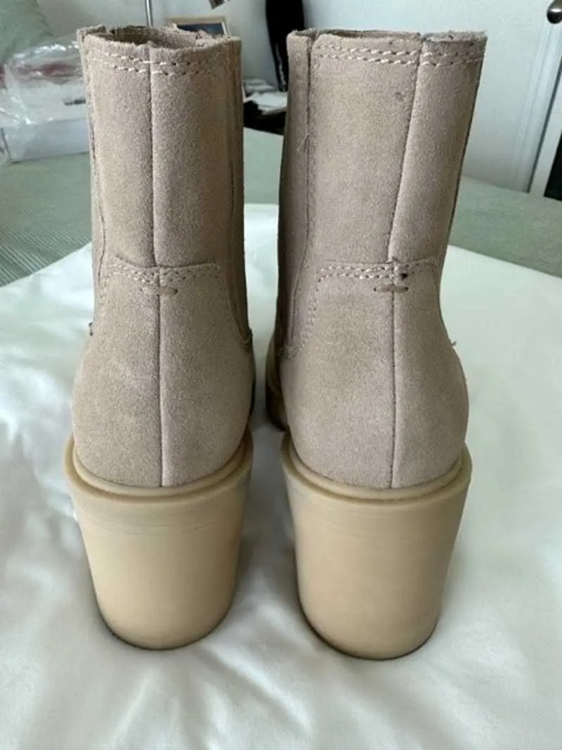 CASTER H2O WIDE BOOTIES DUNE SUEDE - re:vita