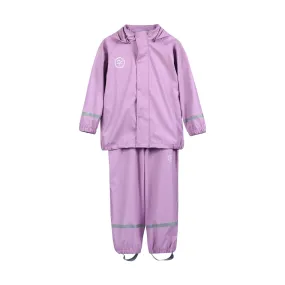 Color Kids Rain Jacket & Bib Pant Set - Lavender Mist