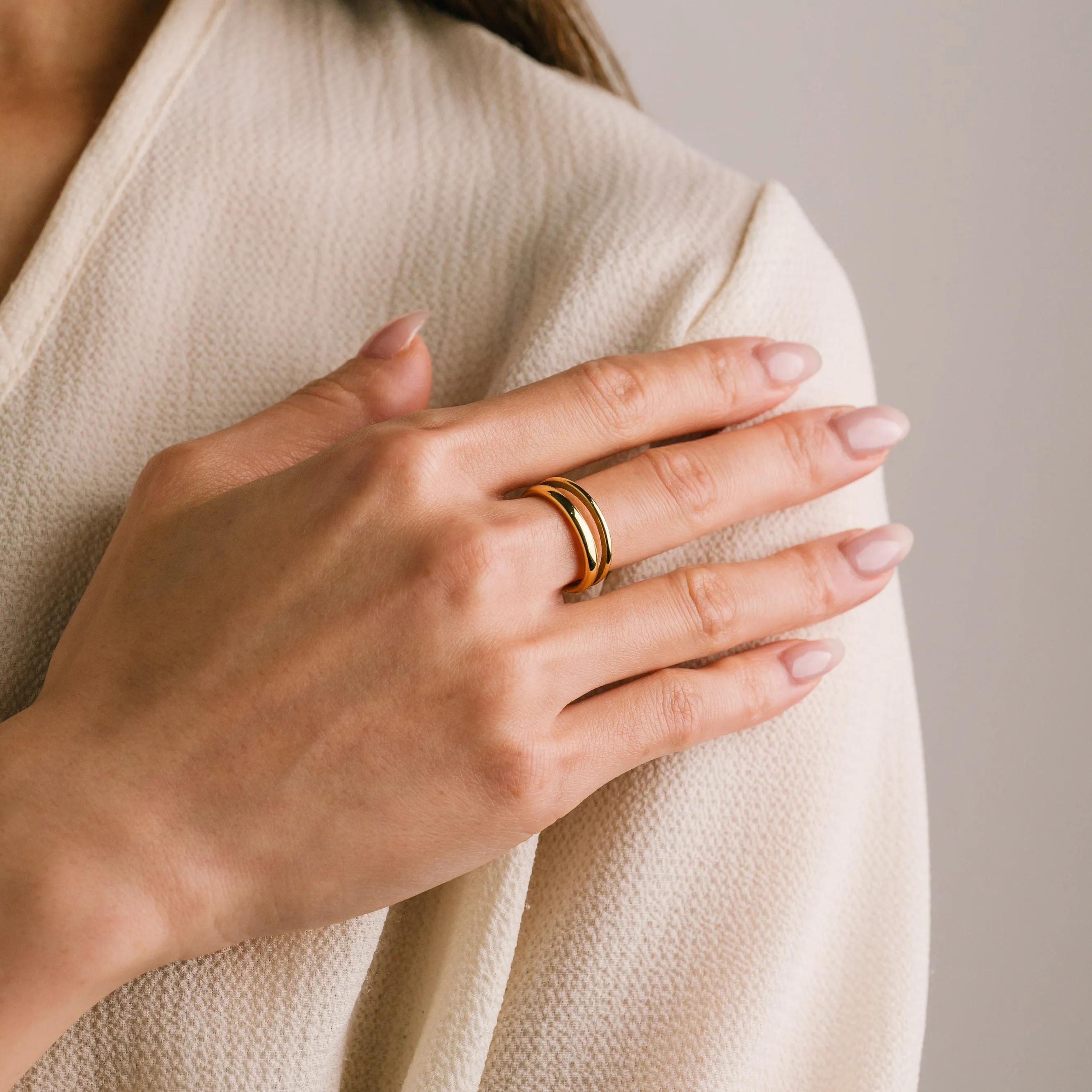 Coral Ring Stack Set