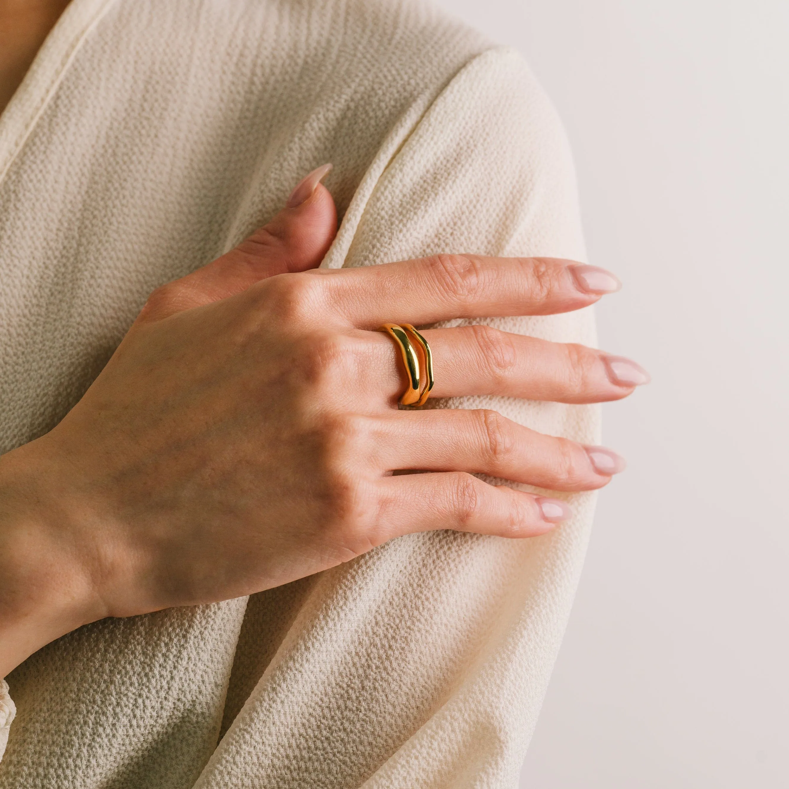 Coral Ring Stack Set