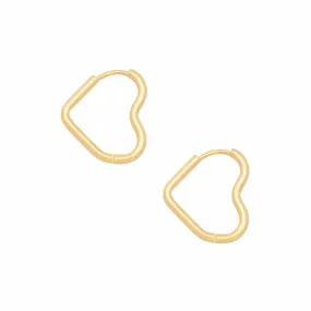 Dakota Heart Hoop Earrings