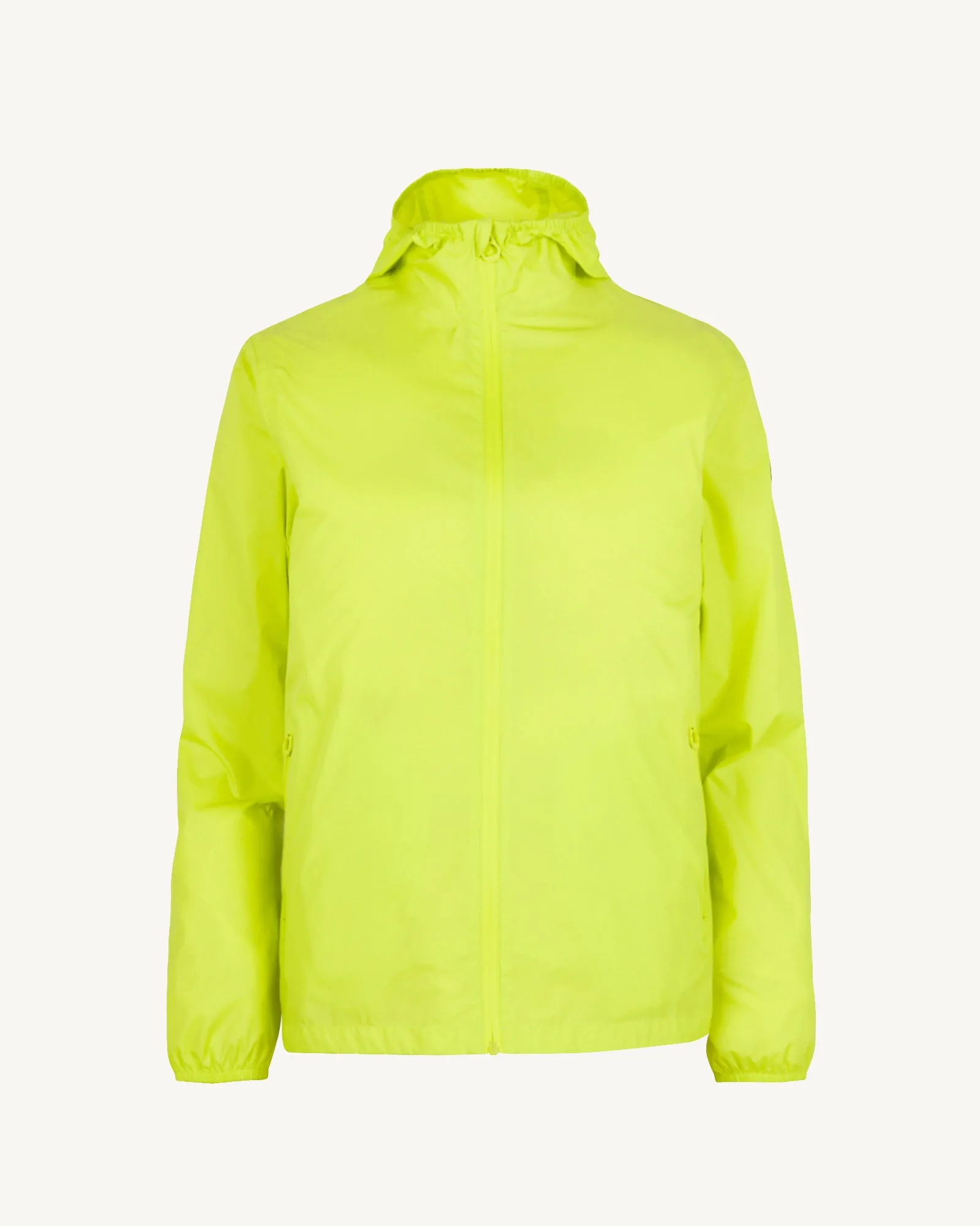 Derry waterproof packable jacket Acid green