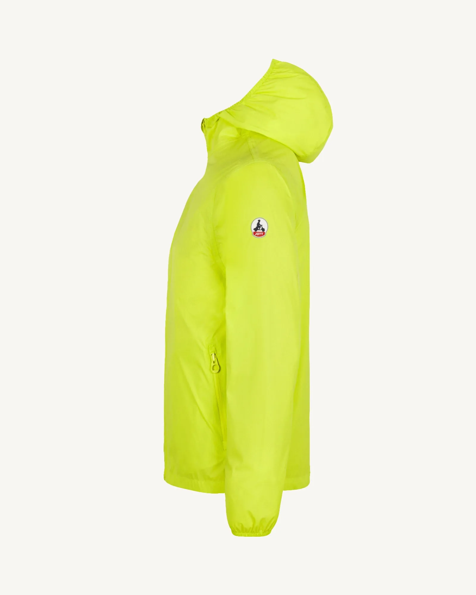 Derry waterproof packable jacket Acid green