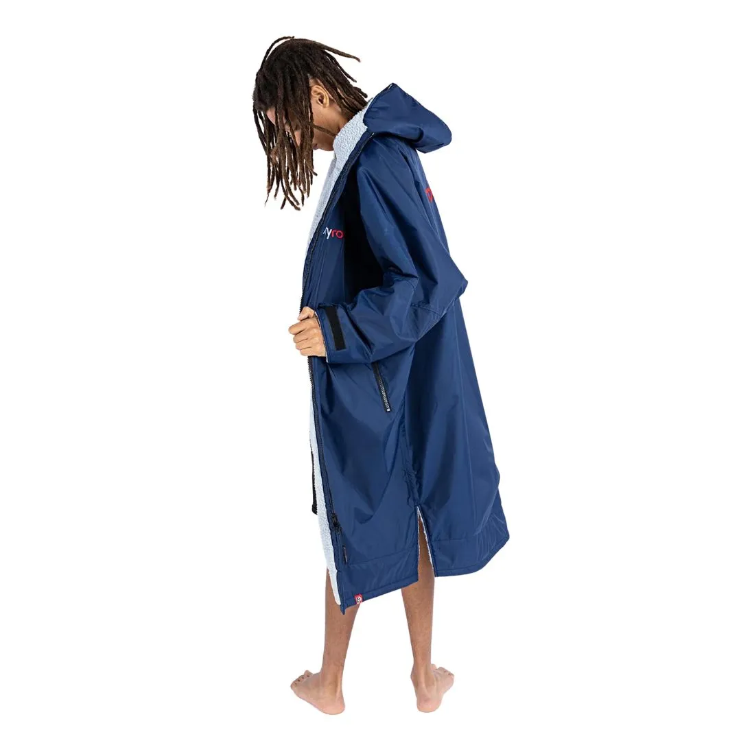 Dryrobe Advance Changing Robe Long Sleeved - Navy/Grey