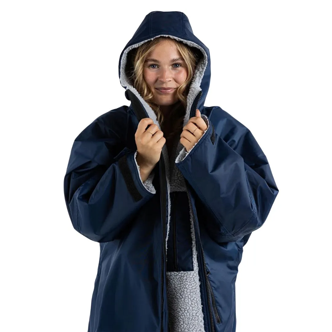 Dryrobe Advance Changing Robe Long Sleeved - Navy/Grey