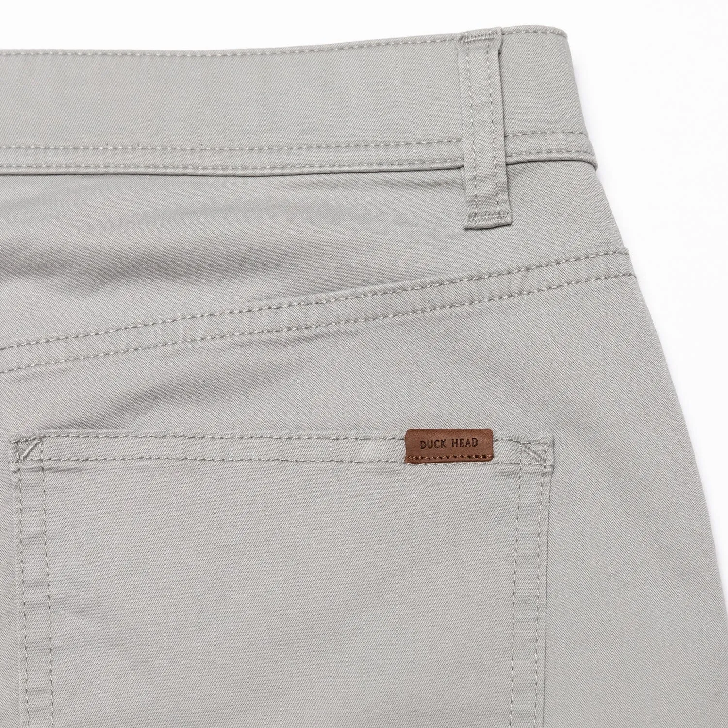 Duck Head Shoreline Twill 5-Pocket Pants in Limestone Grey - Men's