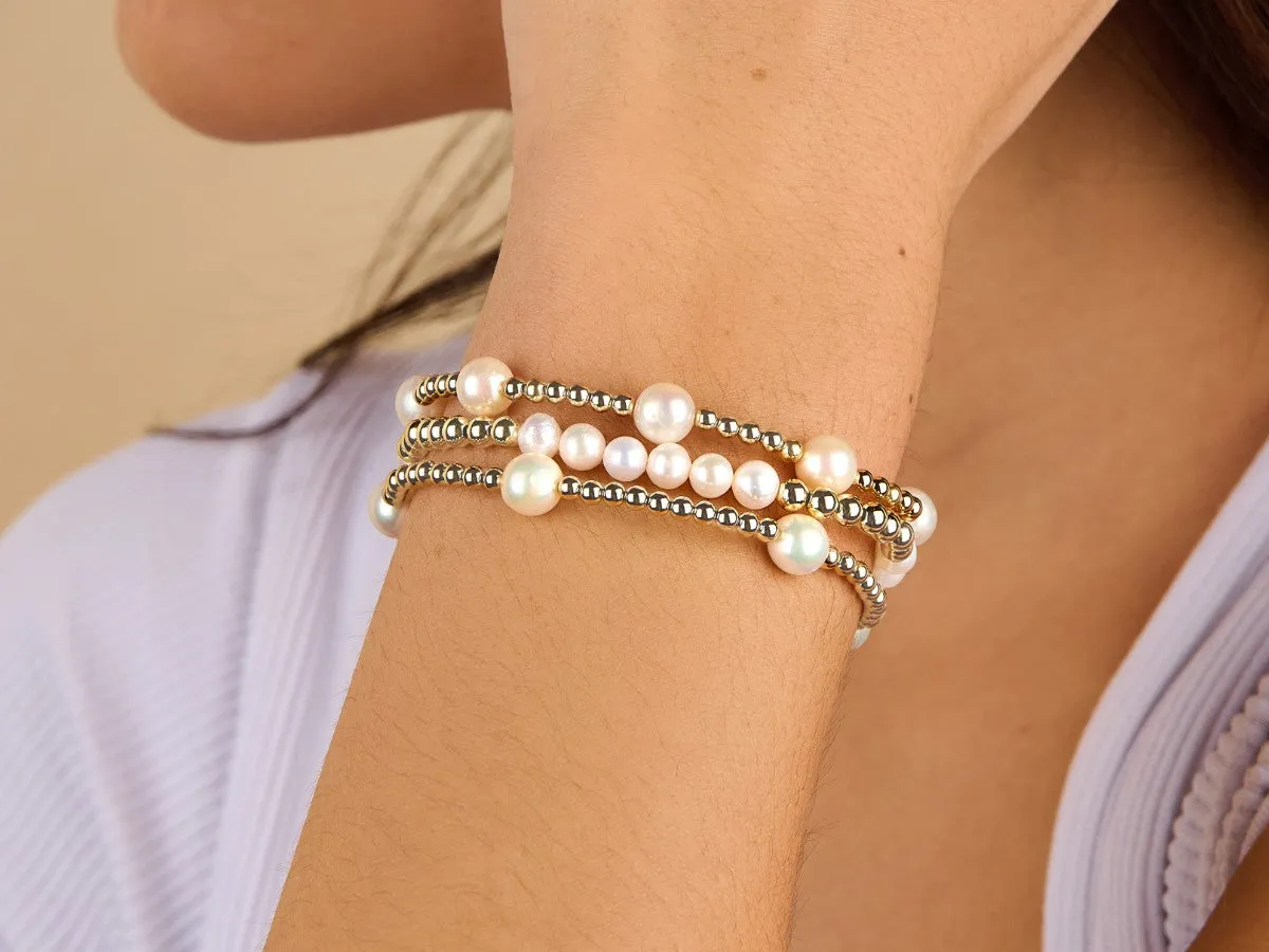 Elliot 4mm Pearl Bead Bracelet