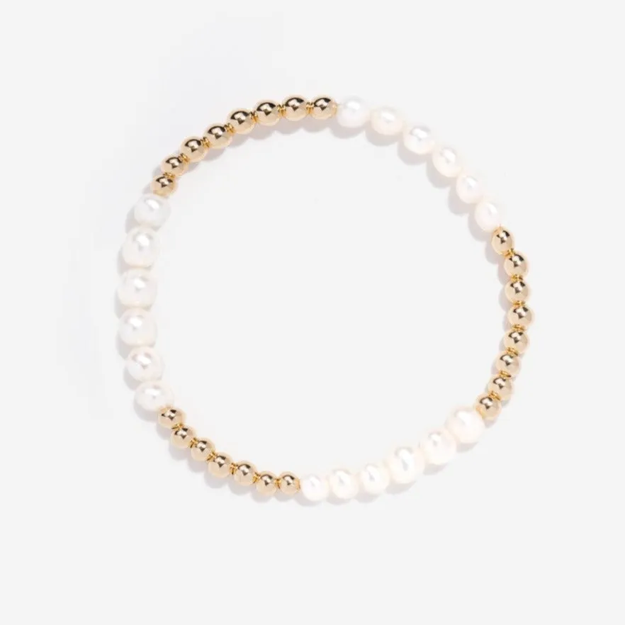 Elliot 4mm Pearl Bead Bracelet