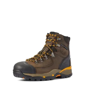 Endeavor 6 inch Carbon-Toe Waterproof Work Boot Chocolate Brown