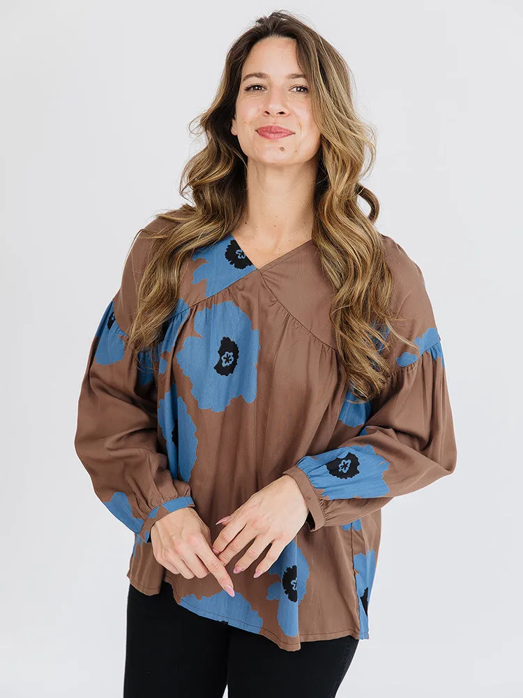 Fiona Blouse - Dark Oak