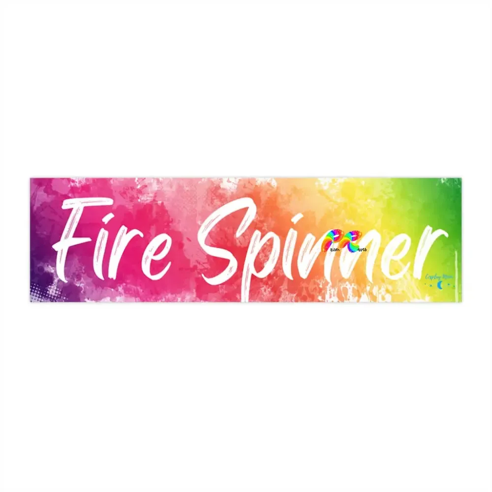 Fire Spinner Bumper Stickers