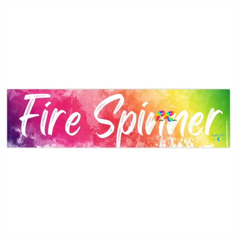 Fire Spinner Bumper Stickers