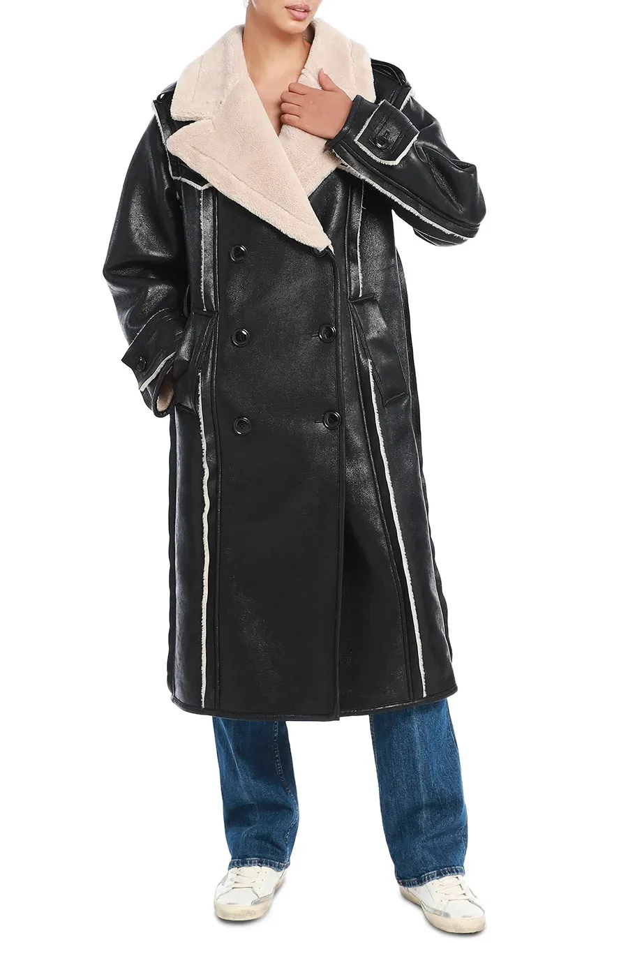 Frankie Faux Shearling Coat