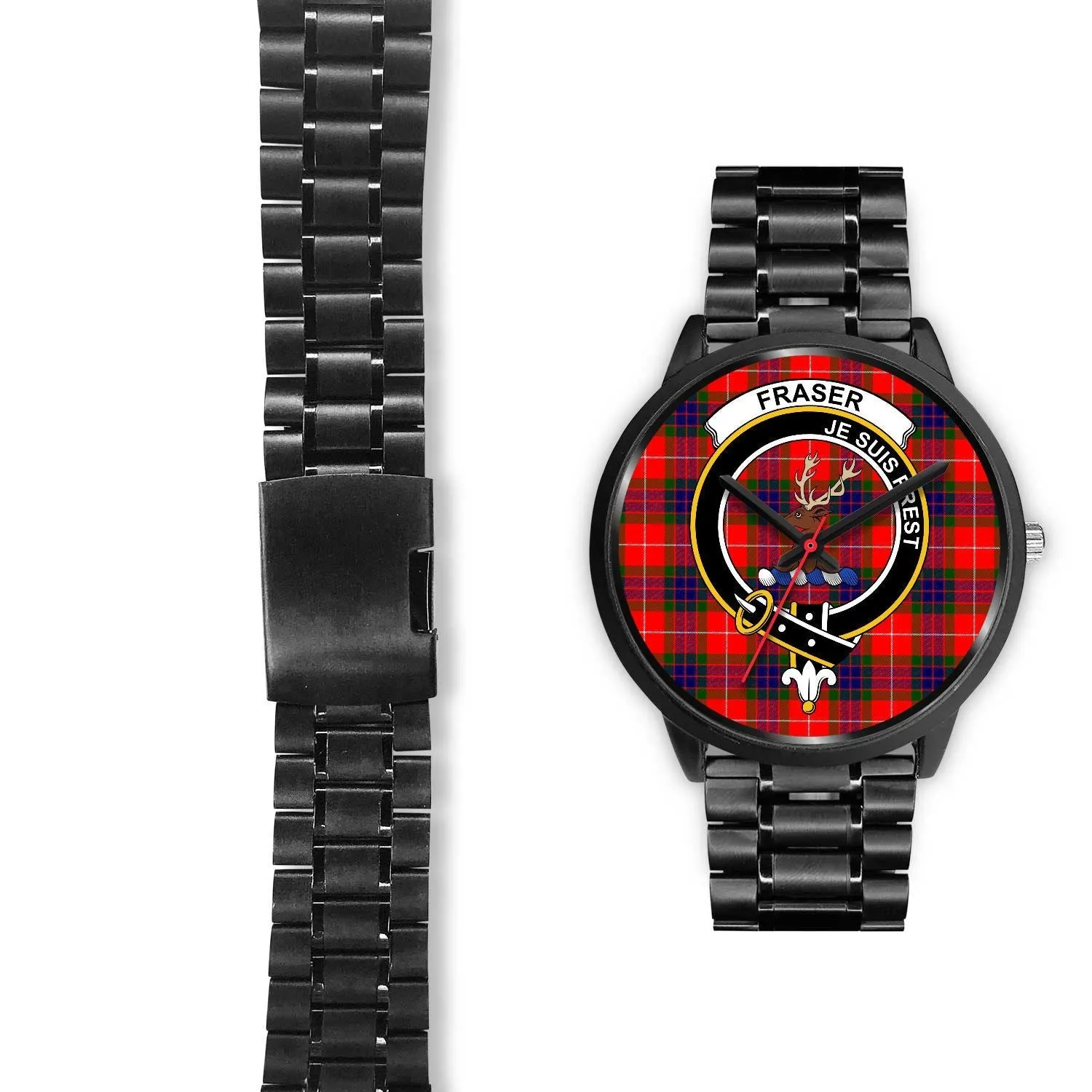 Fraser Modern Clan Badge Tartan Black Watch