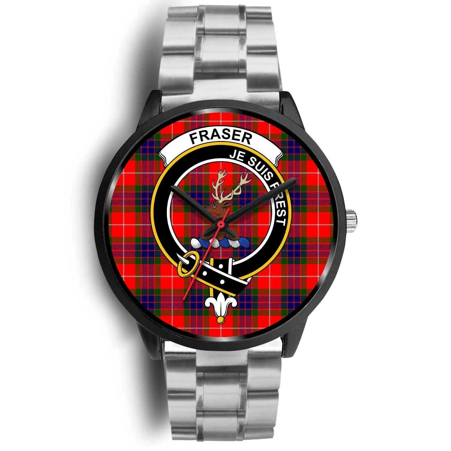 Fraser Modern Clan Badge Tartan Black Watch