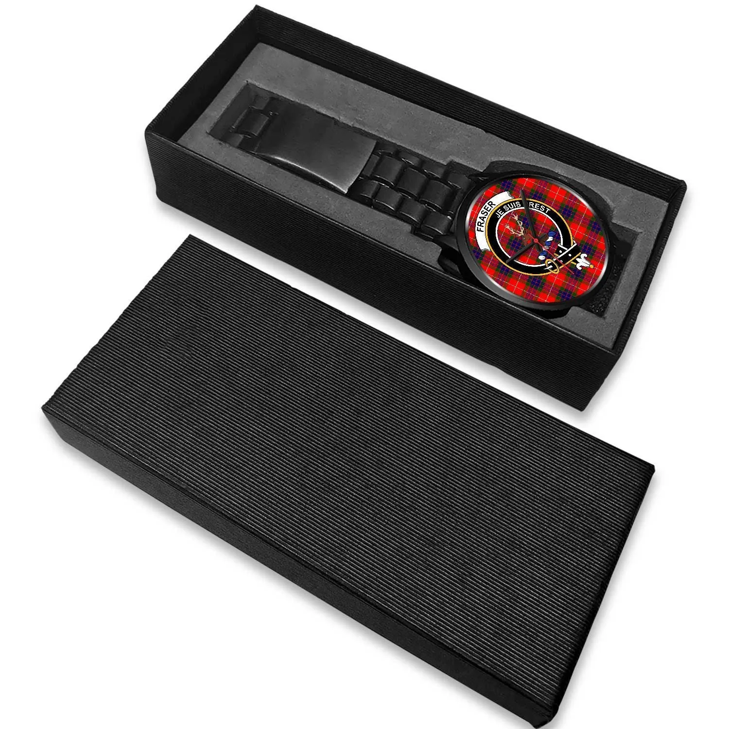 Fraser Modern Clan Badge Tartan Black Watch