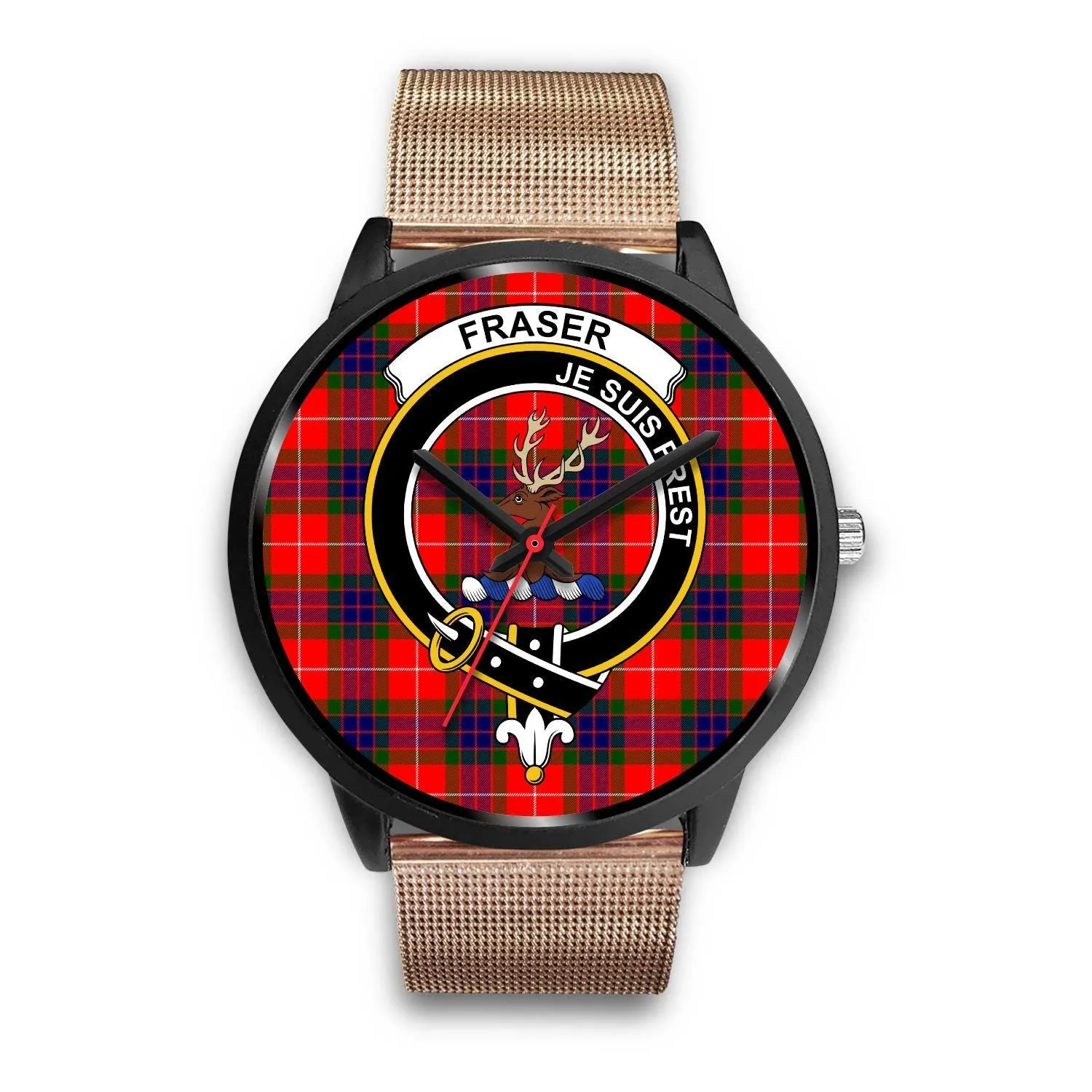 Fraser Modern Clan Badge Tartan Black Watch