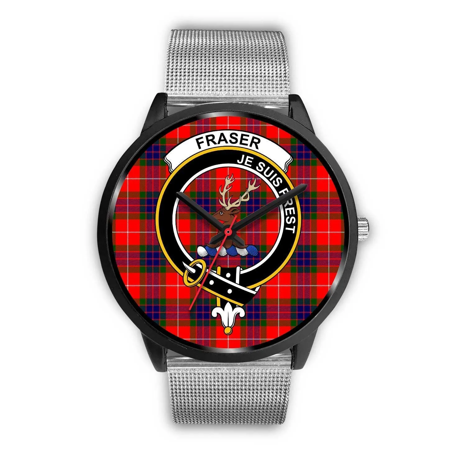 Fraser Modern Clan Badge Tartan Black Watch