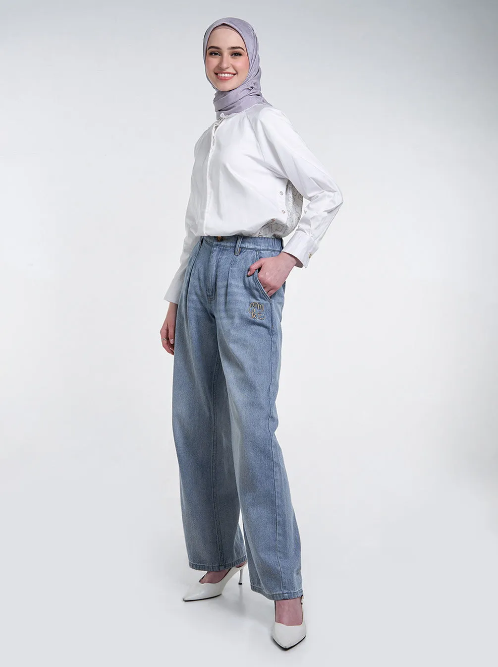 JESSIE DENIM PANTS LIGHT BLUE