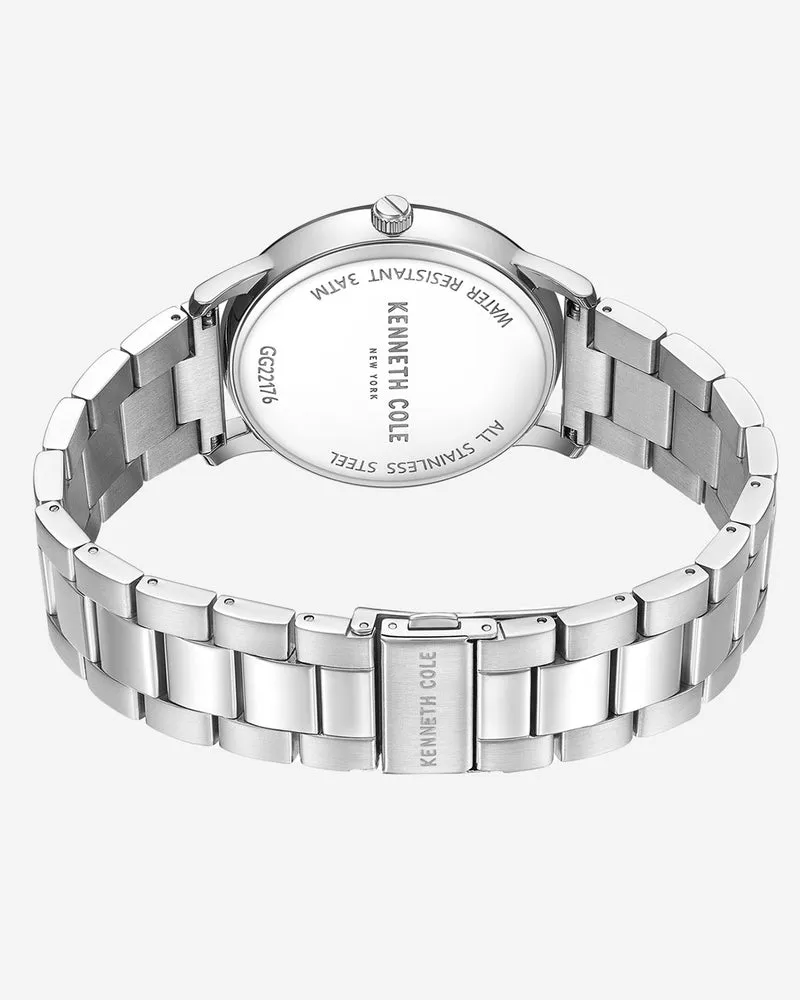 Kenneth Cole New York Diamond Dial Stainless Steel Bracelet Watch | Model KCWGG2217606