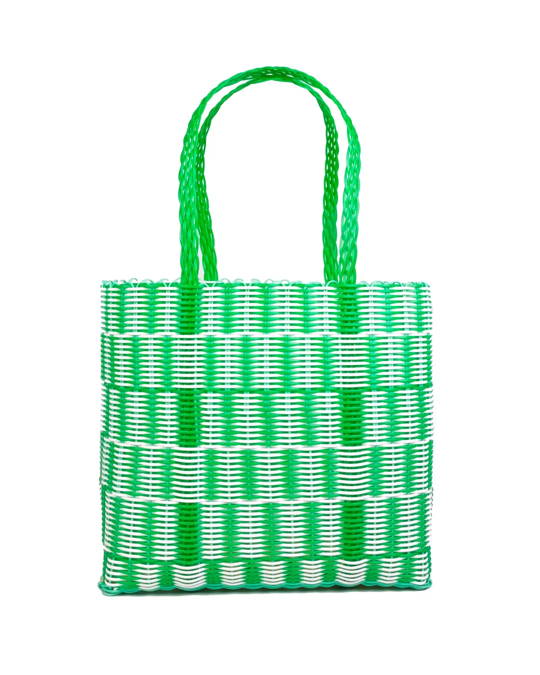 Large Basket Bag - Matcha Latte