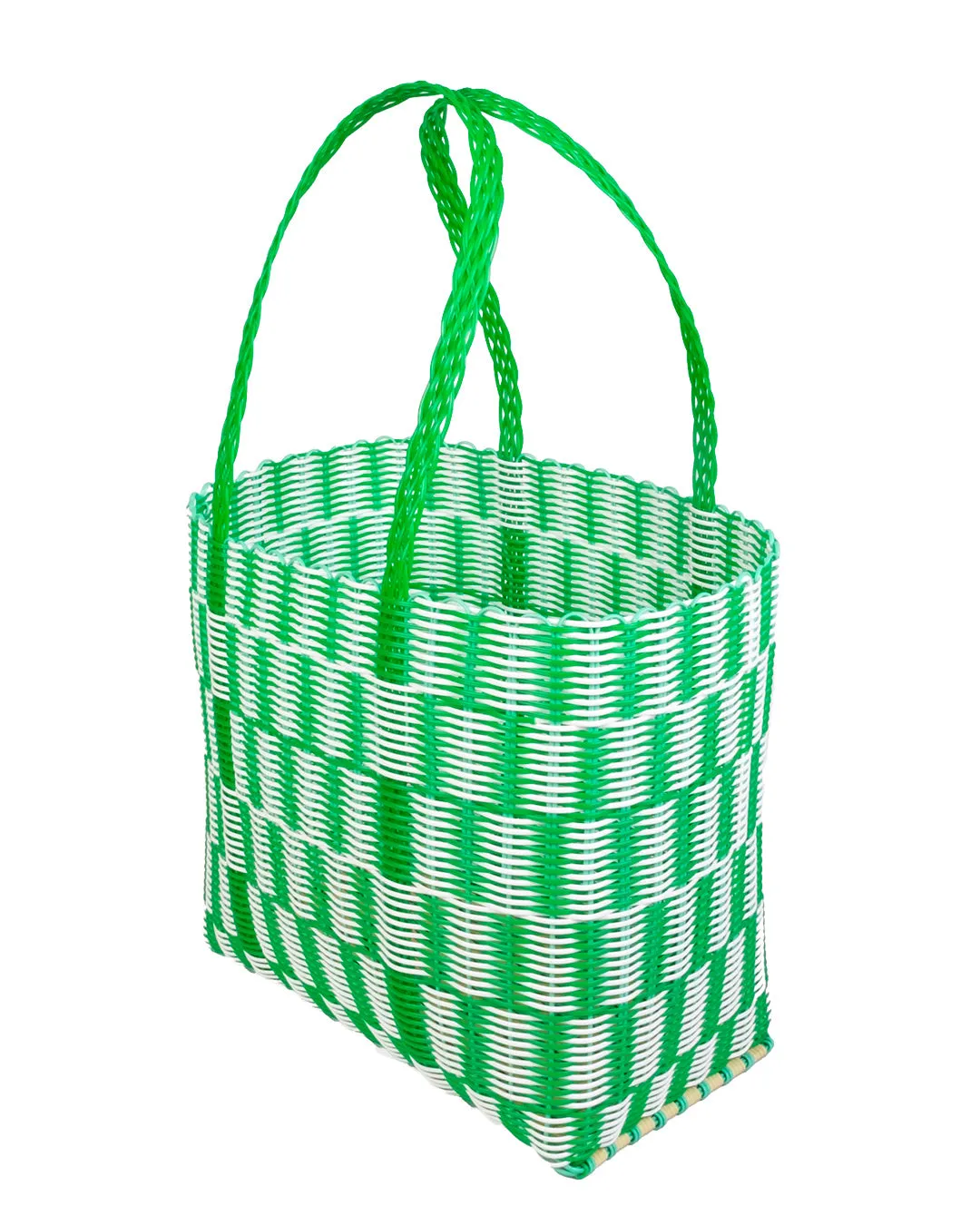 Large Basket Bag - Matcha Latte