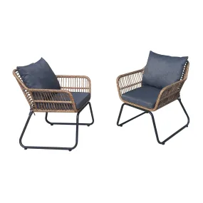 Lugano (2 Piece) Patio Seating Set With Cushions