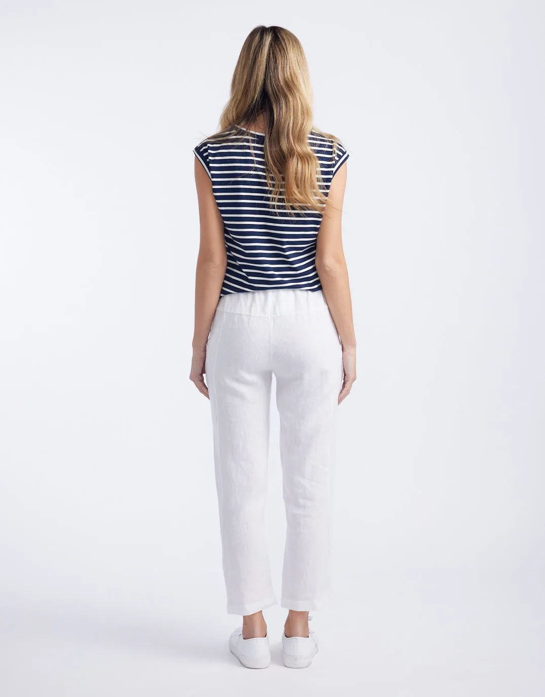 Luxe Linen Pants - White