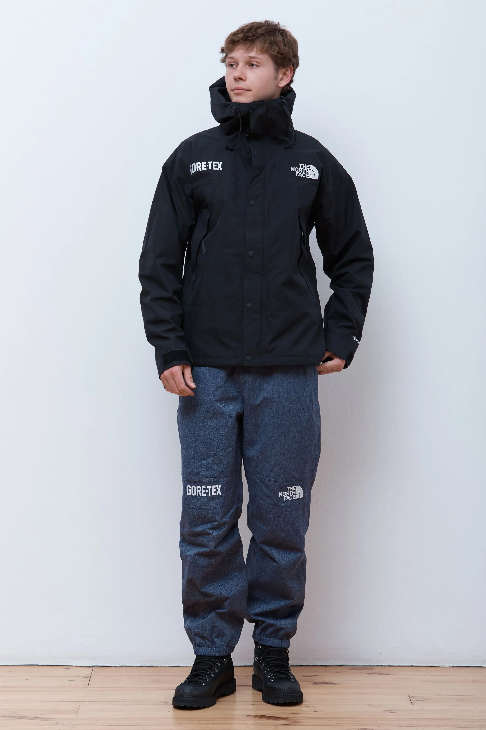 M's GTX Mountain Pants Denim Blue-Black