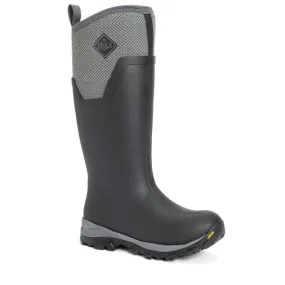 Muck Women's Arctic Ice Tall Black/Grey Geometric Winter Boot